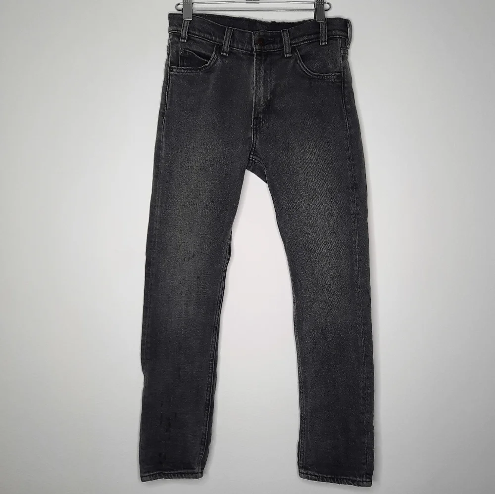 Levi's Black 505 Orange Tab Jeans 26